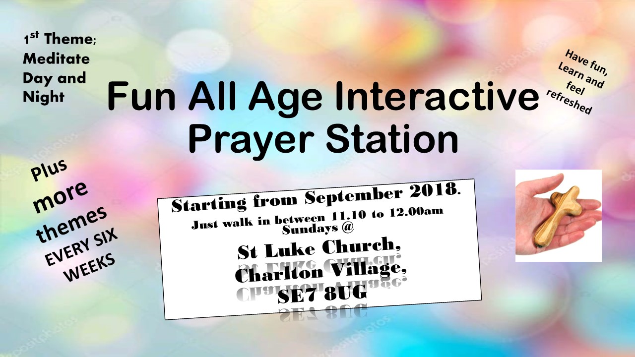 Prayer station at St Luke’s