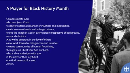 Catch-up on our Black History service from Sunday on 31 October