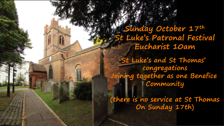 Catch-up on our St Luke’s Day Festival service from Sunday on 17 October
