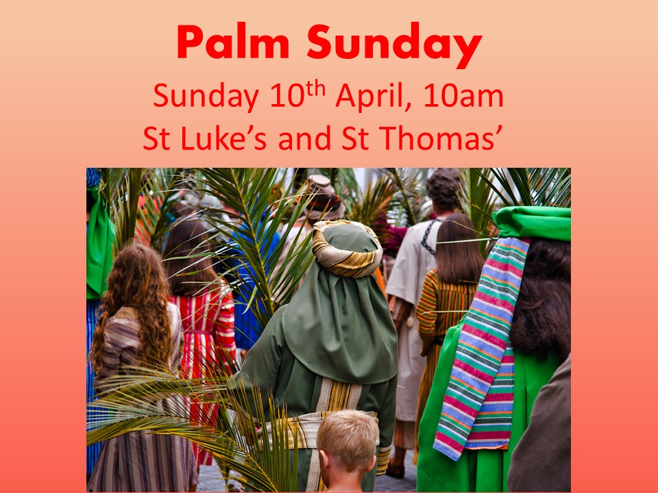 Catch-up on our service from Palm Sunday on 10 April